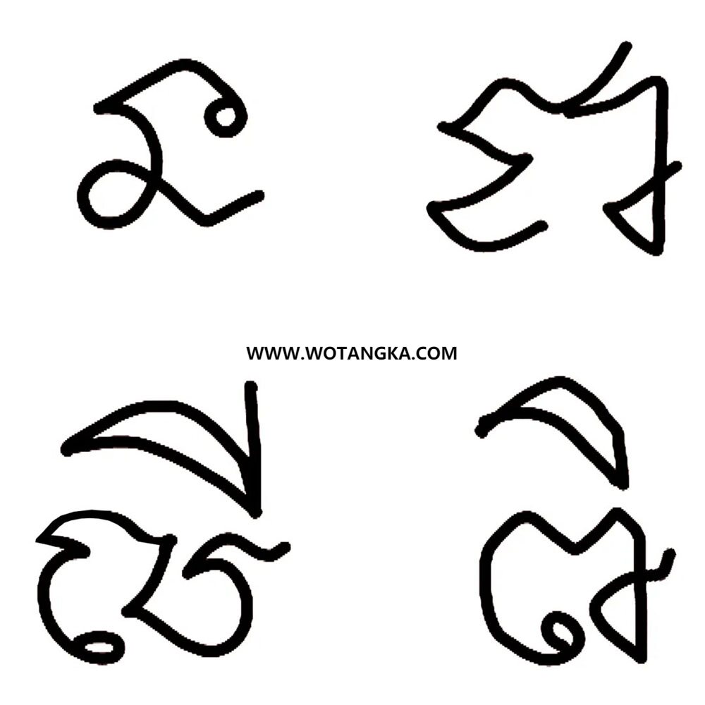 沃唐卡编号AC59471：西瓦里心咒（高棉经符）