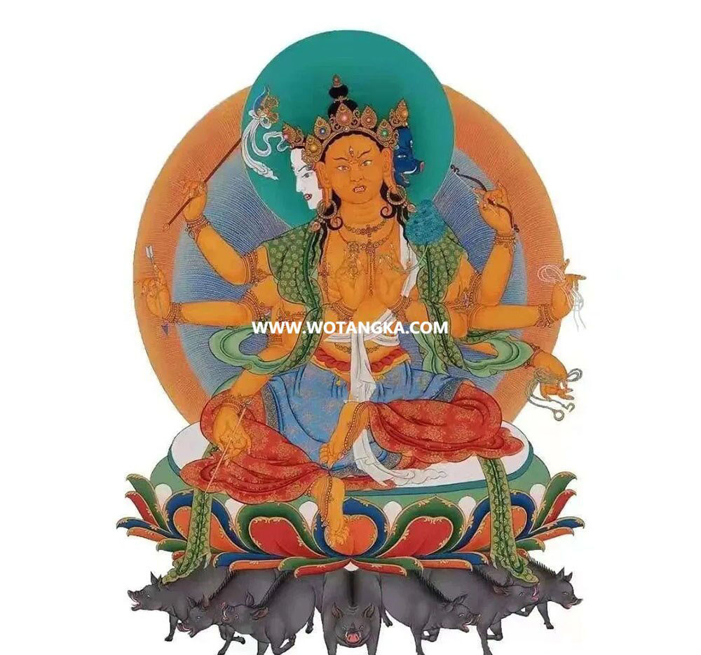 沃唐卡编号AC61359：摩利支天