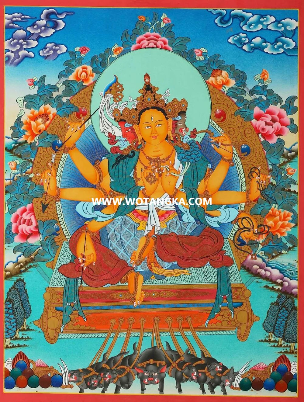 沃唐卡编号AC62469：摩利支天