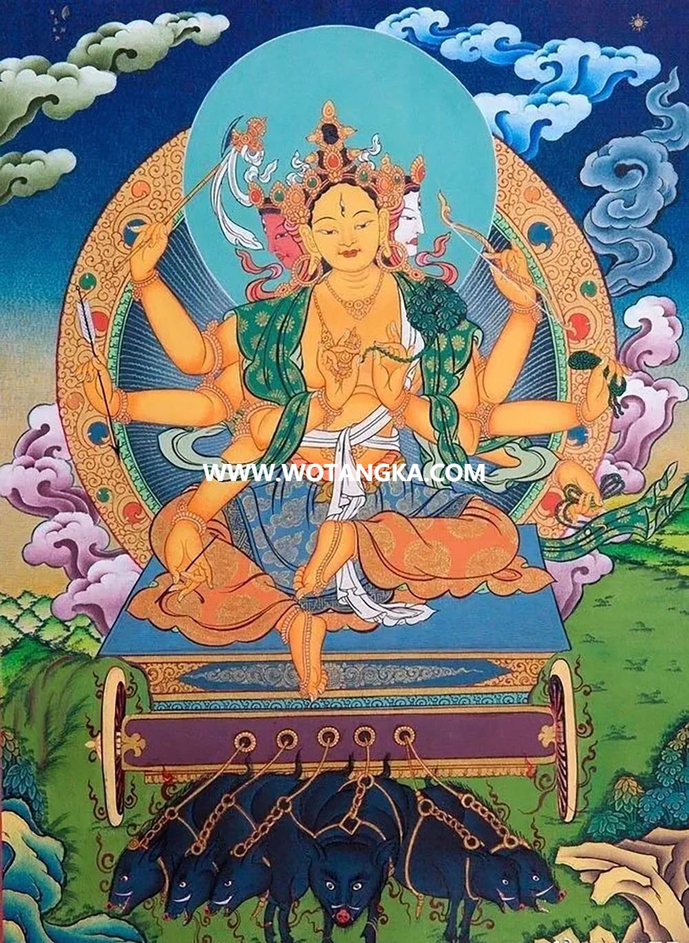 沃唐卡编号AC63569：摩利支天