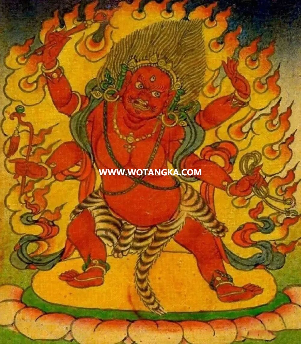 沃唐卡编号AC65789：红秽迹金刚