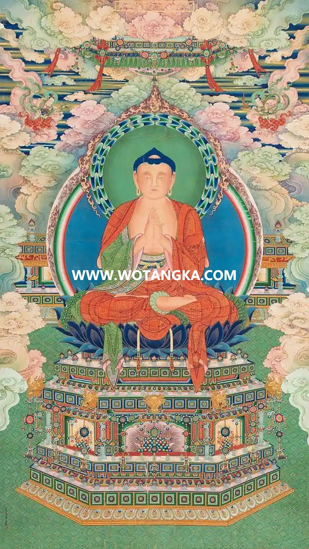 沃唐卡编号AC68295：毗卢遮那佛
