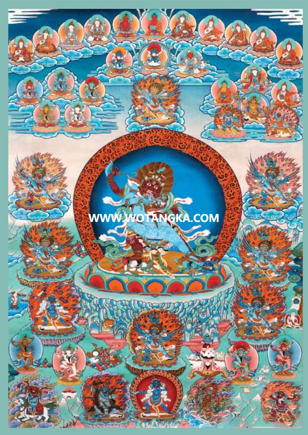 沃唐卡编号AC70386：自生莲花心髓