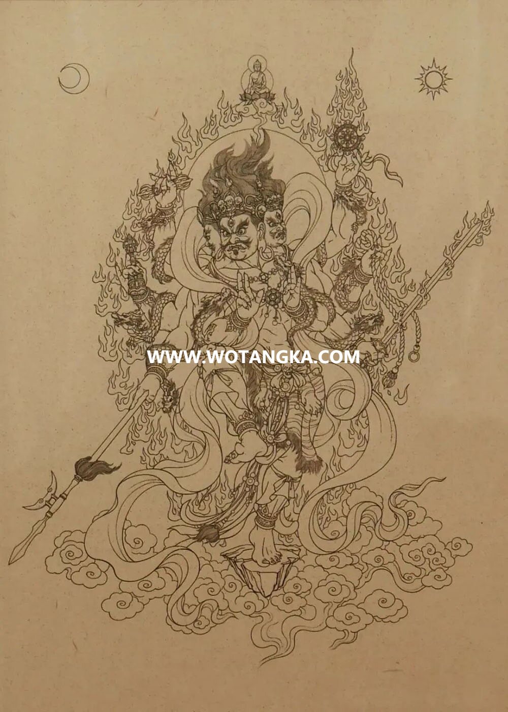 沃唐卡编号AC72920：秽迹金刚