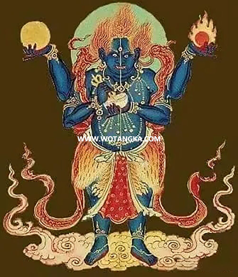 沃唐卡编号AC73571：秽迹金刚