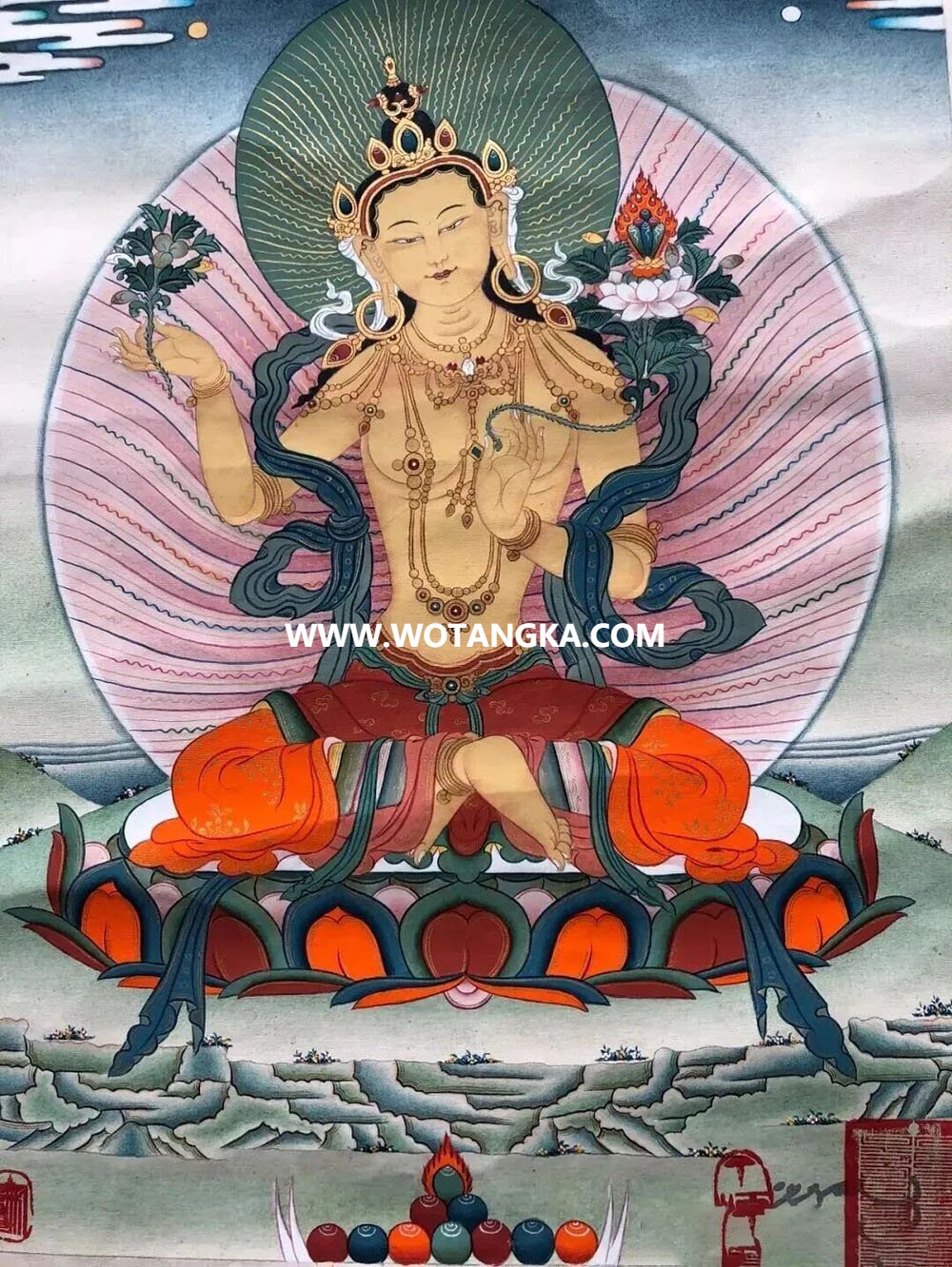 沃唐卡编号AC73951：财源天母