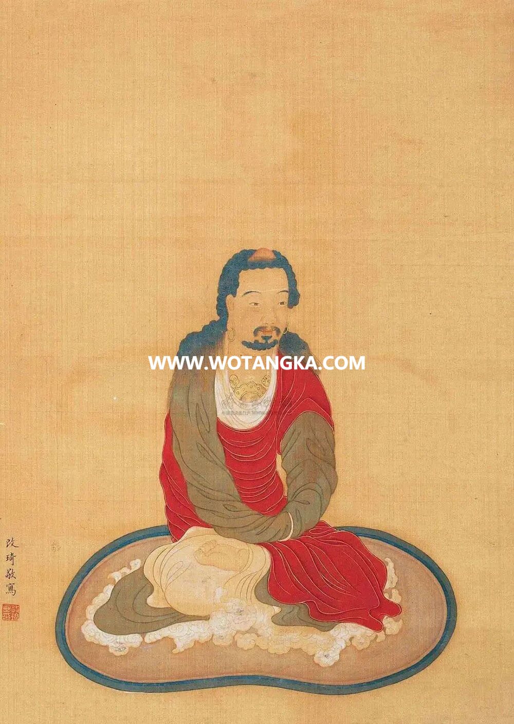 沃唐卡编号AC76482：达摩祖师