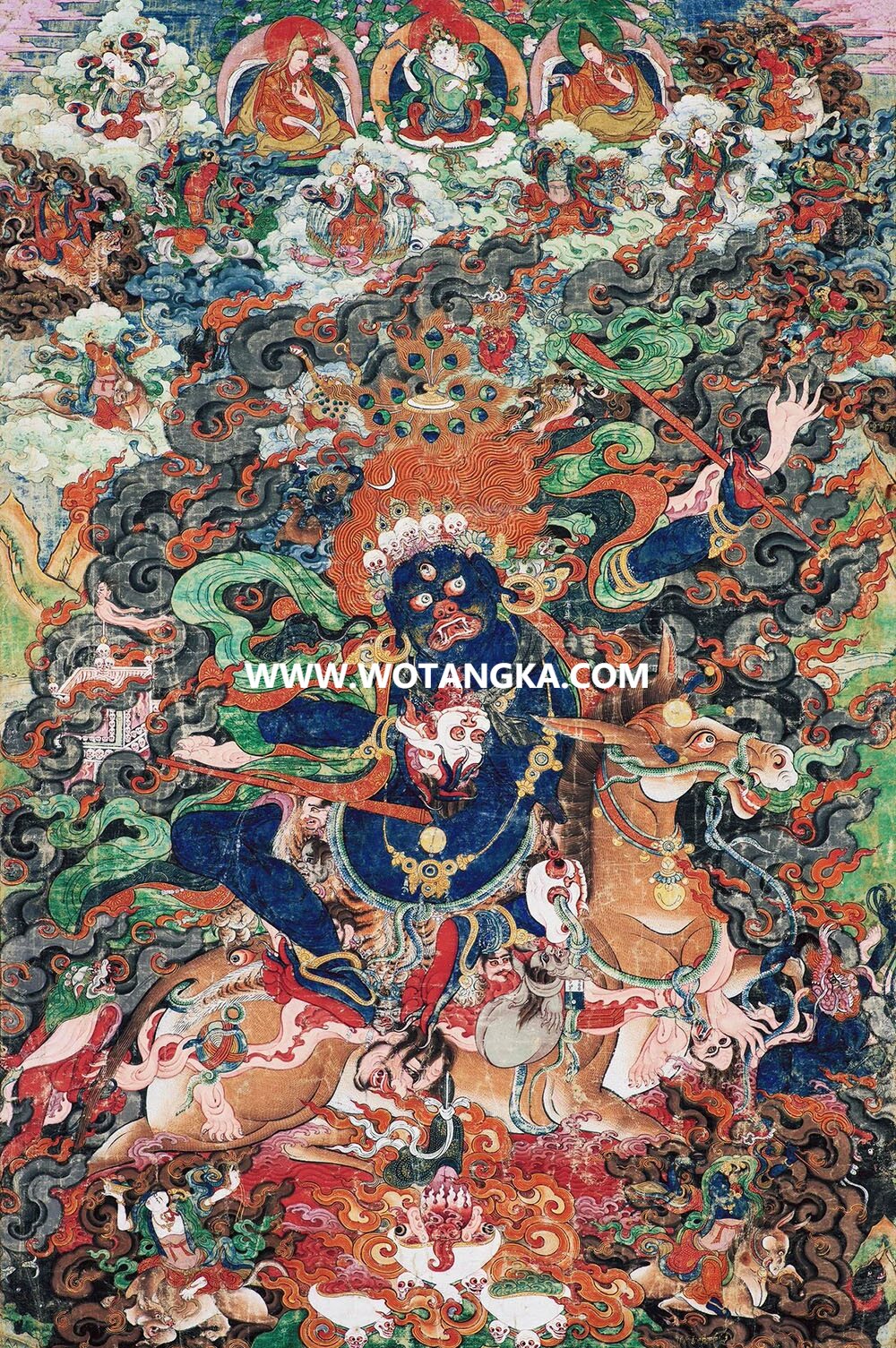 沃唐卡编号AC81367：吉祥天母