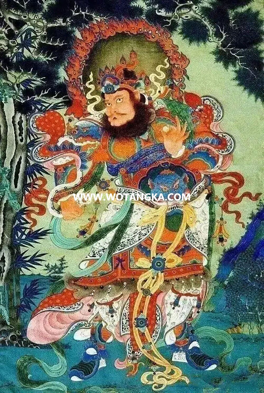 沃唐卡编号AC85782：广目天王