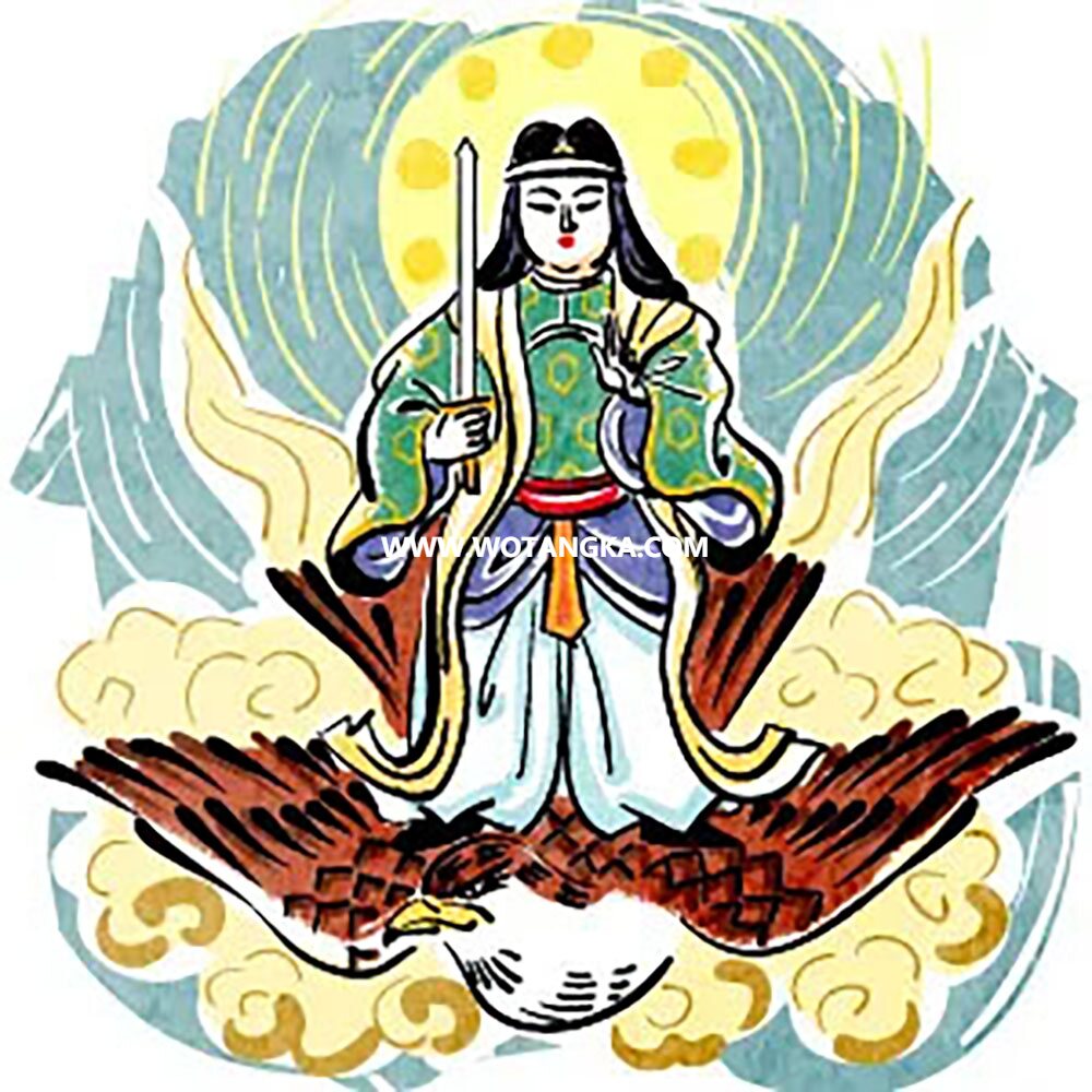 沃唐卡编号AC86892：骑大鹫菩萨