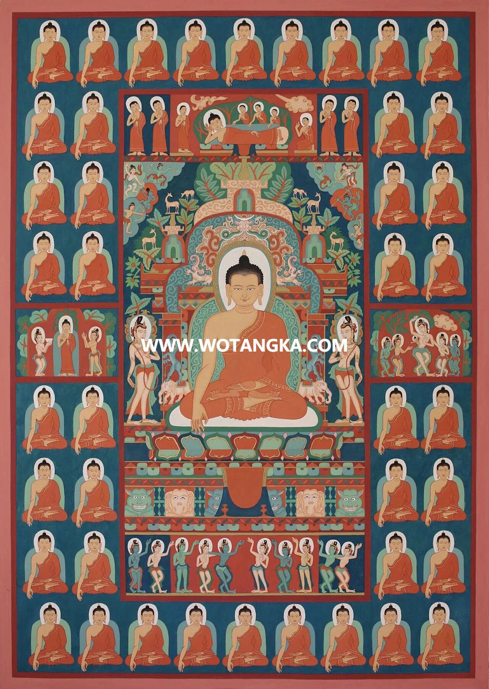 沃唐卡编号AC90642：释迦牟尼佛