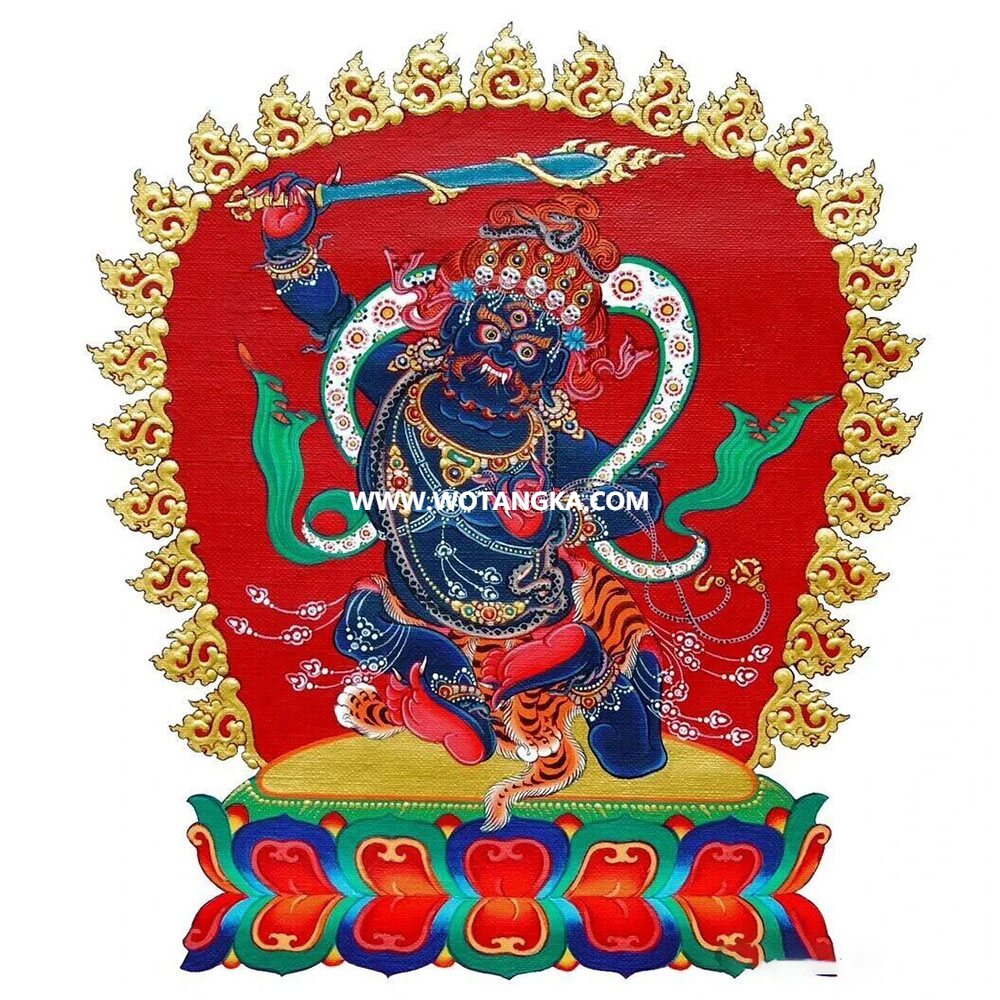 沃唐卡编号AC94278：不动明王