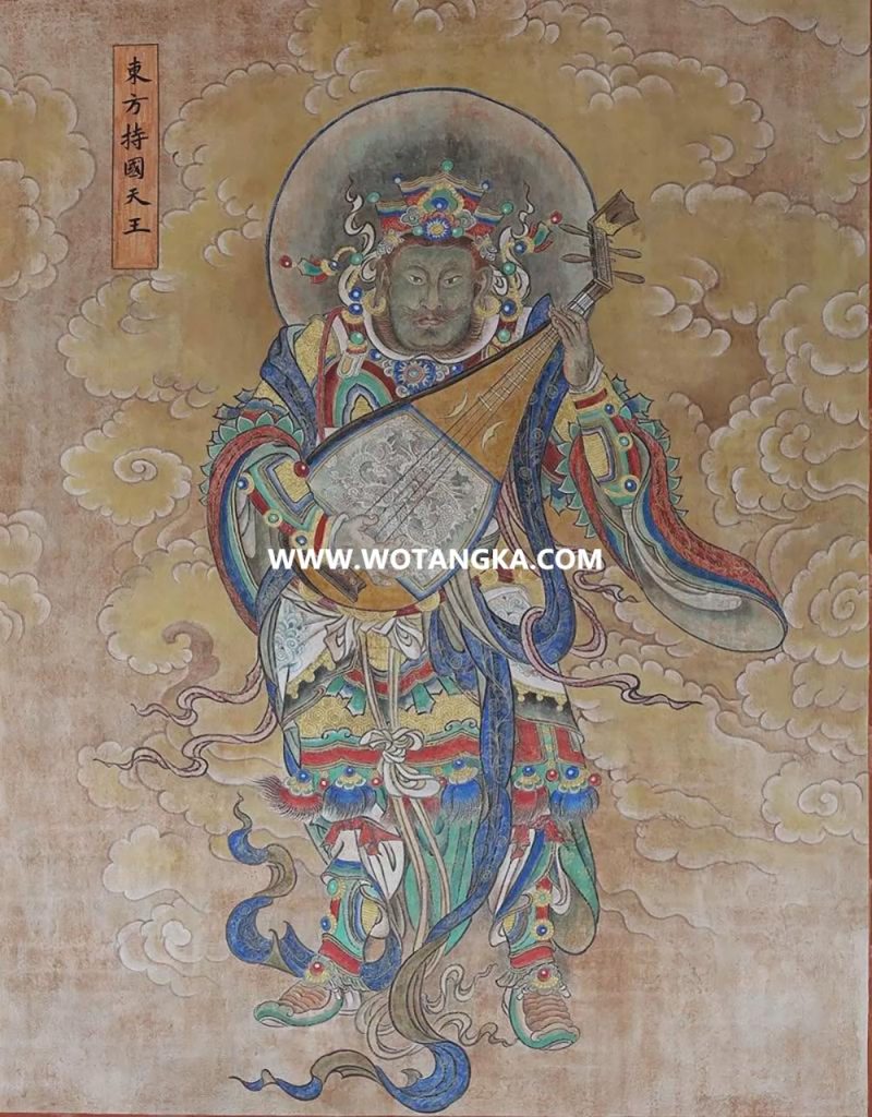 沃唐卡编号AC37854：东方持国天王
