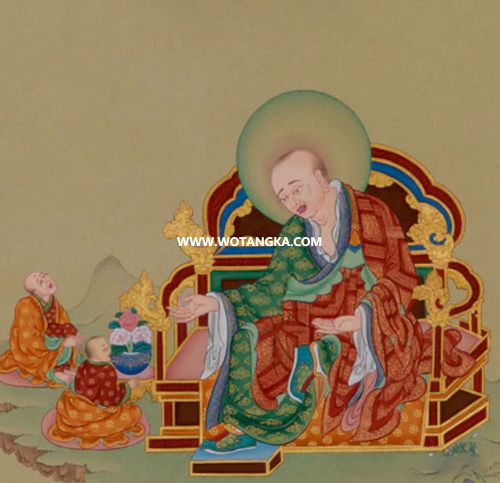 沃唐卡编号AC67395:跋陀罗尊者
