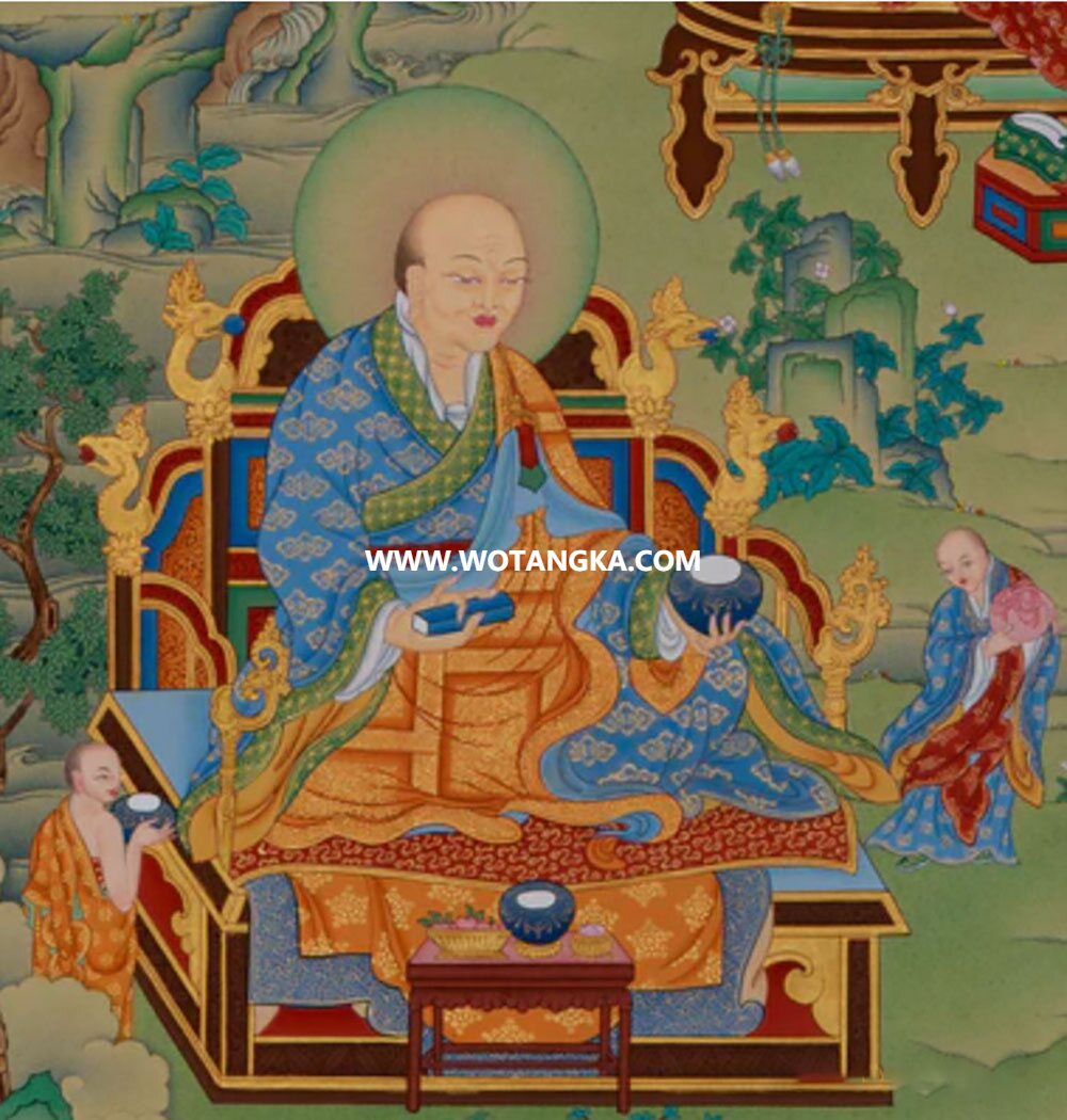 沃唐卡编号AC72459：宾度罗跋啰惰阇尊者