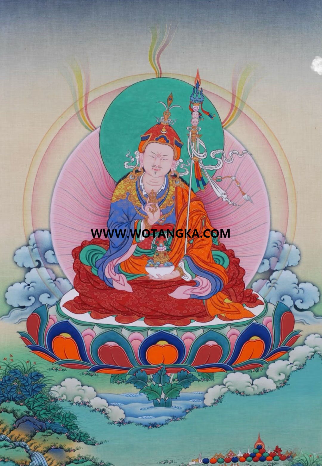 编号189-729653:嘎玛嘎赤-莲花生大士(60*40CM左右)