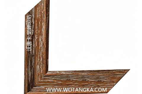 沃唐卡·觉蝉印坊：画框编号PictureFrame0101-复古白木纹框