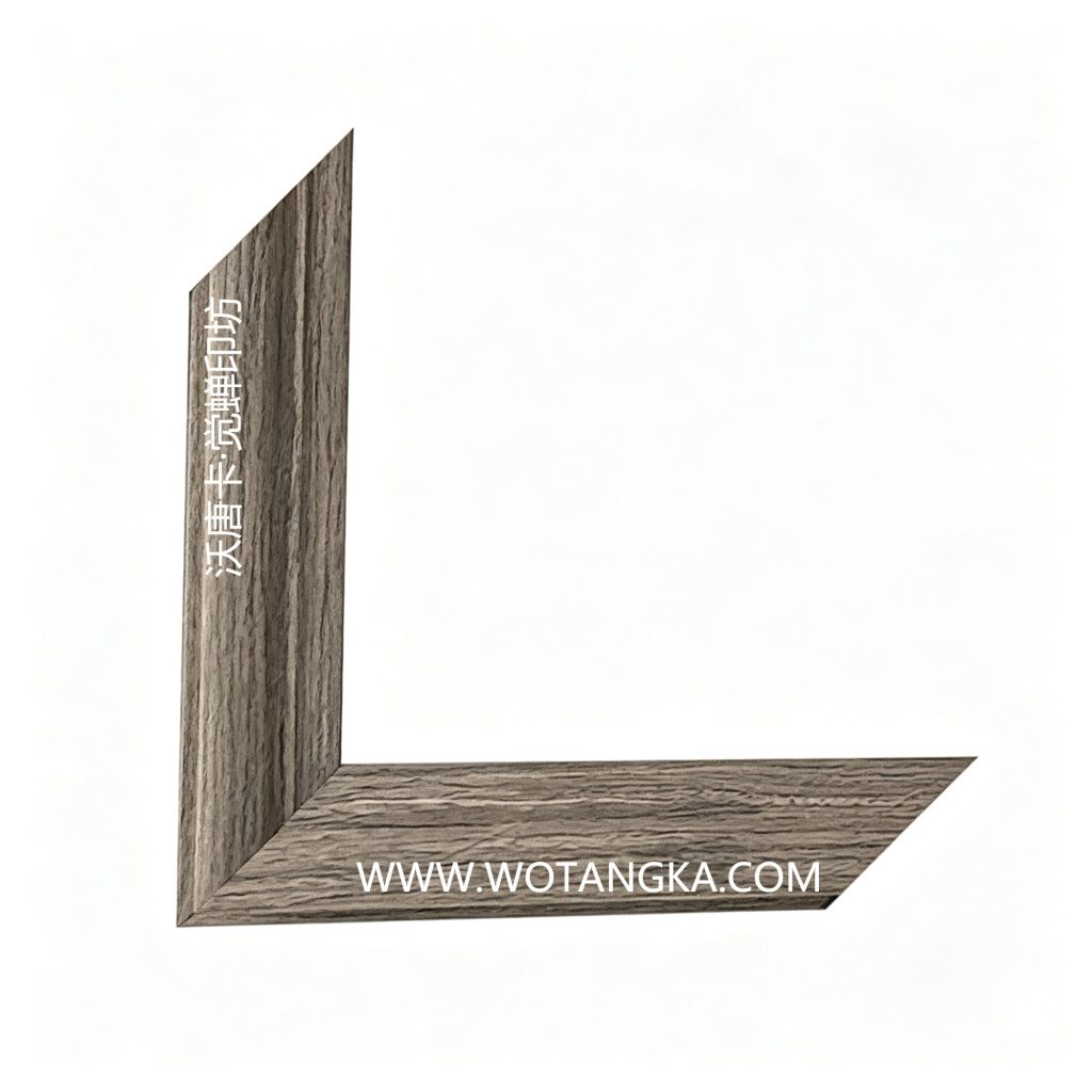 沃唐卡·觉蝉印坊：画框编号PictureFrame0102-复古灰橡木纹框