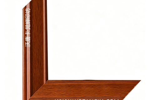 沃唐卡·觉蝉印坊：画框编号PictureFrame0105-中式双凹槽红棕木线条框
