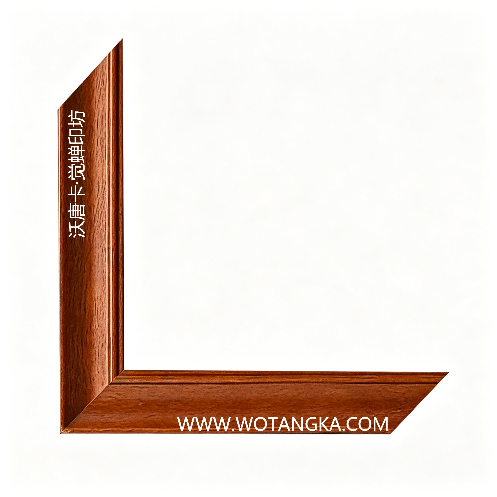沃唐卡·觉蝉印坊:画框编号PictureFrame0106-中式花梨木纹线条框