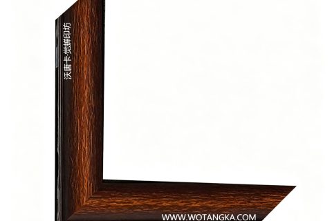 沃唐卡·觉蝉印坊：画框编号PictureFrame0114-深茶棕红胡桃木纹线条框