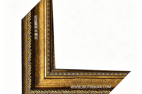沃唐卡·觉蝉印坊：画框编号PictureFrame0116-欧式复古做旧描金雕花框