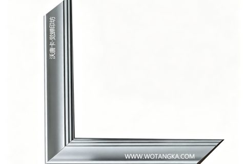 沃唐卡·觉蝉印坊：画框编号PictureFrame0125-拉丝银金属素面框