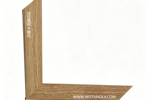 沃唐卡·觉蝉印坊：画框编号PictureFrame0130-卡其浅棕做旧橡木纹线条框