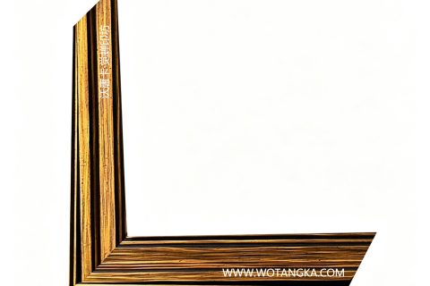 沃唐卡·觉蝉印坊：画框编号PictureFrame0135-仿木纹金拉丝纹理框条