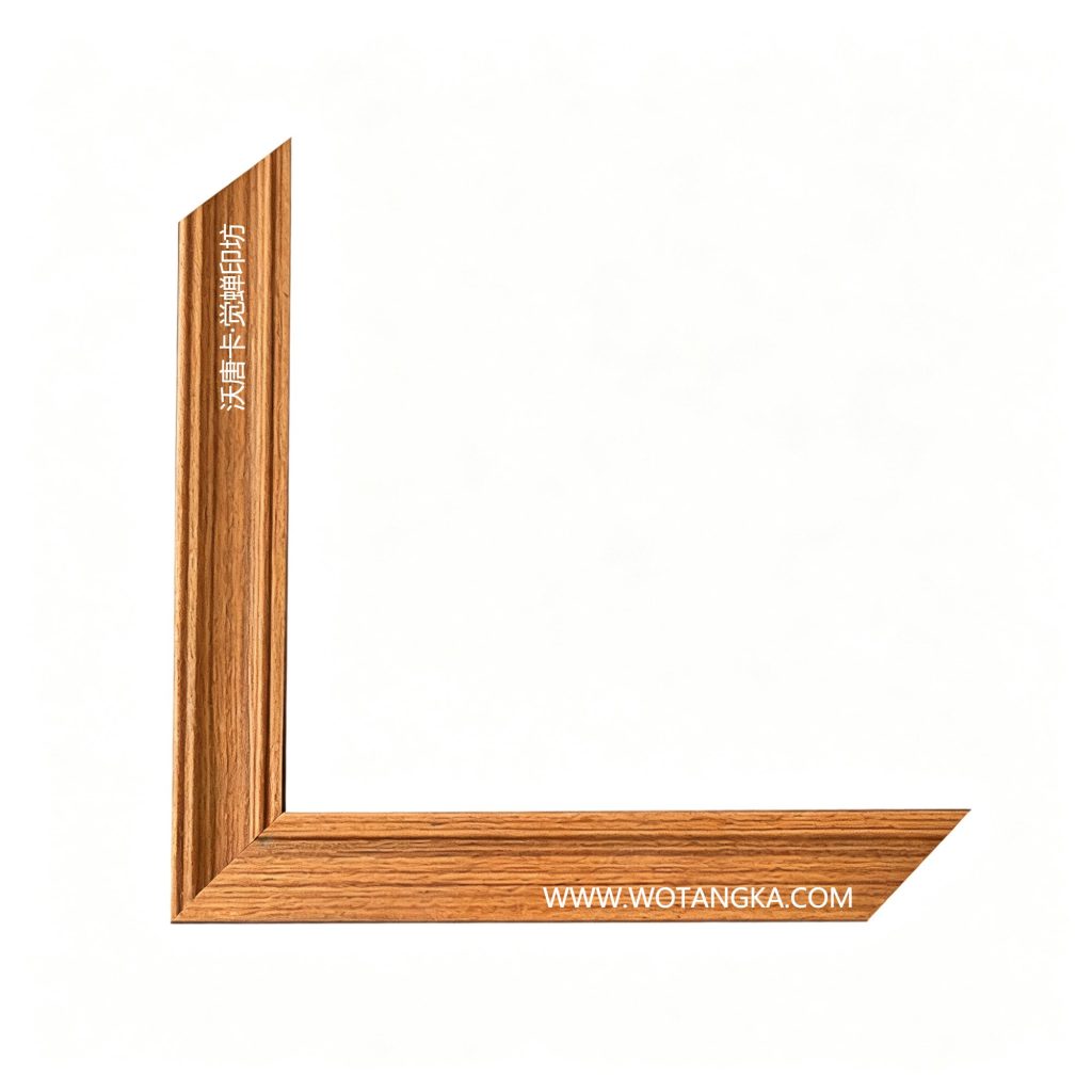 沃唐卡·觉蝉印坊：画框编号PictureFrame0136-原木直切顺木纹框条