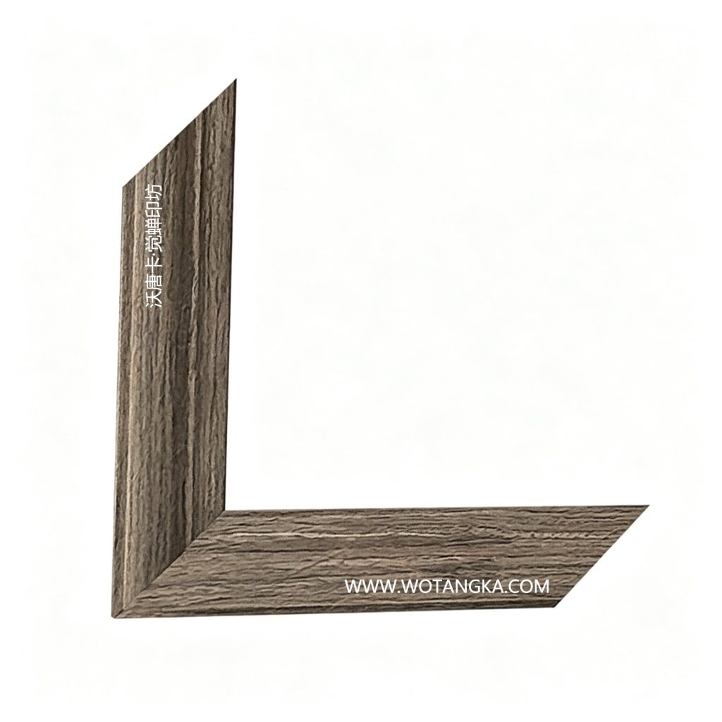 沃唐卡·觉蝉印坊：画框编号PictureFrame0143-复古水洗灰橡木纹框条
