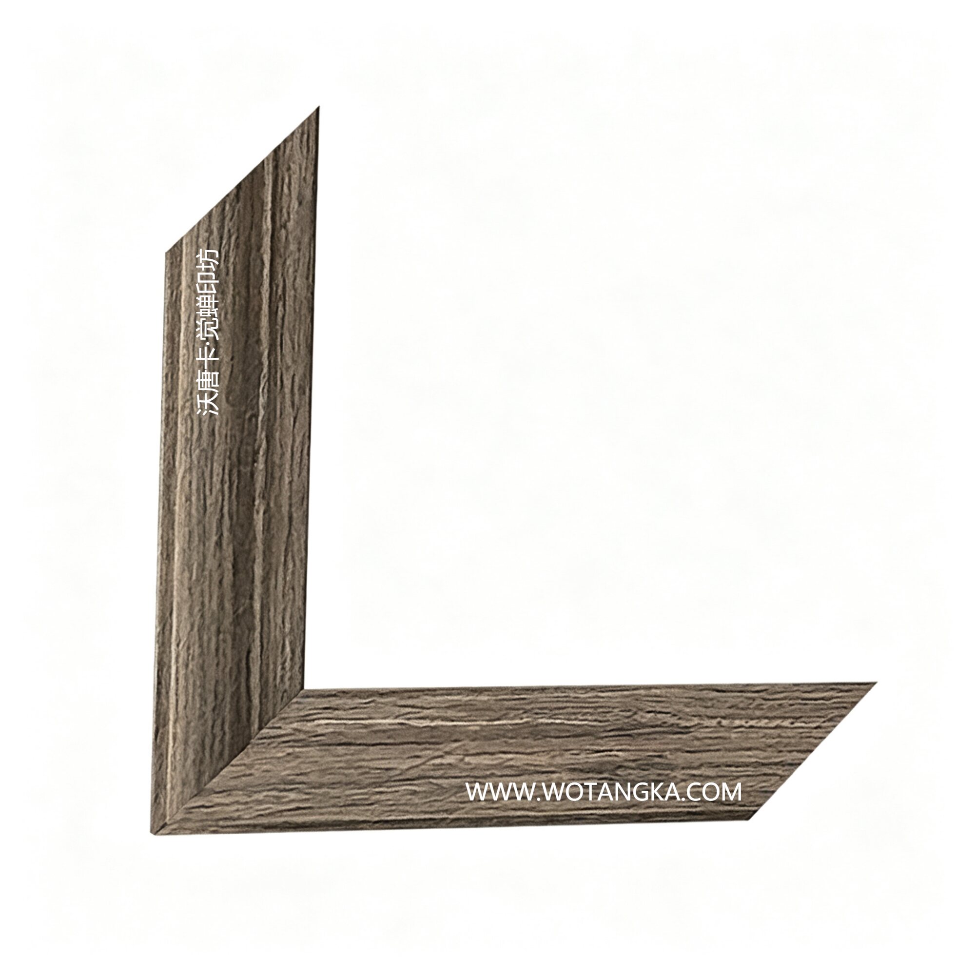 沃唐卡·觉蝉印坊:画框编号PictureFrame0143-复古水洗灰橡木纹框条