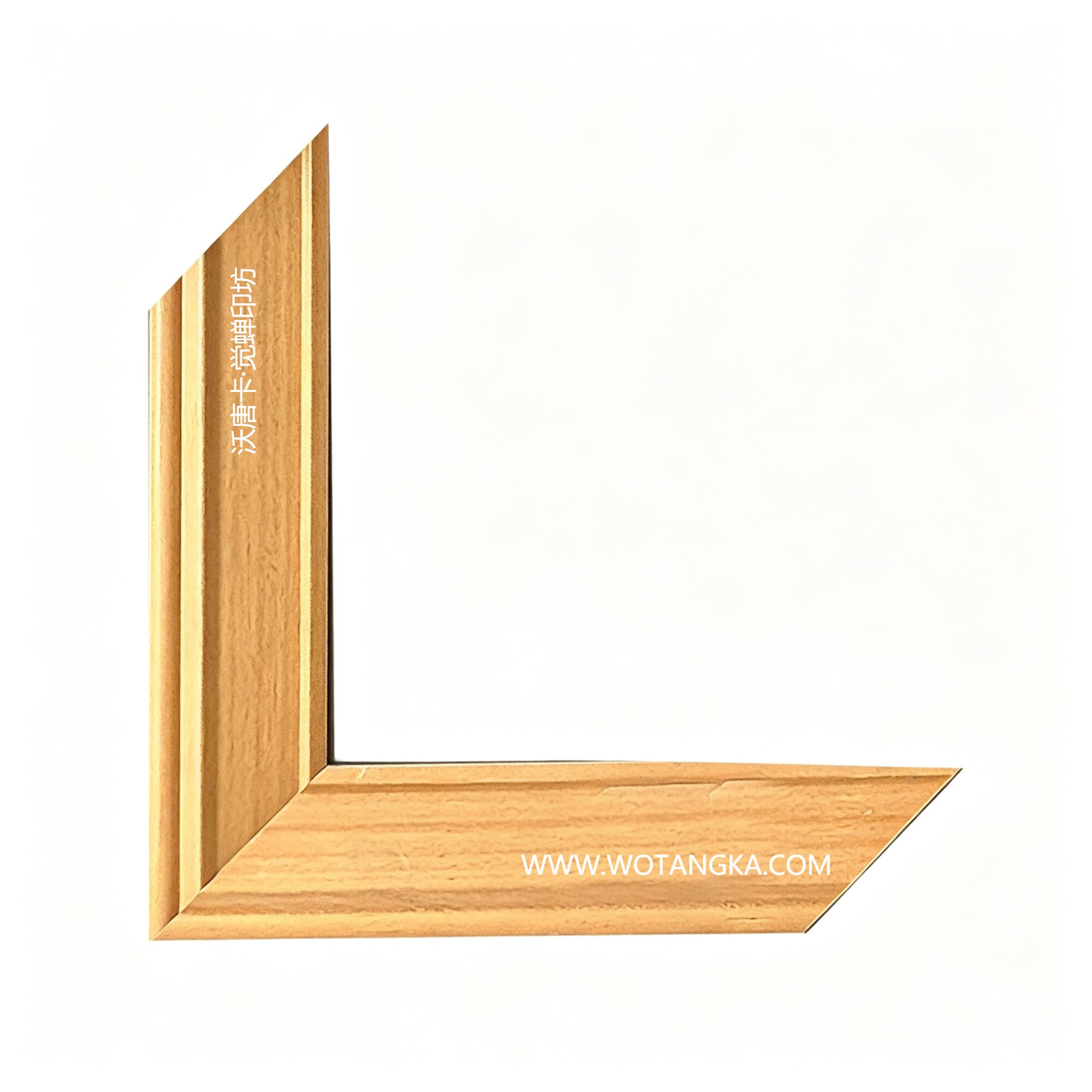 沃唐卡·觉蝉印坊:画框编号PictureFrame0145-原木榉木细直纹框条