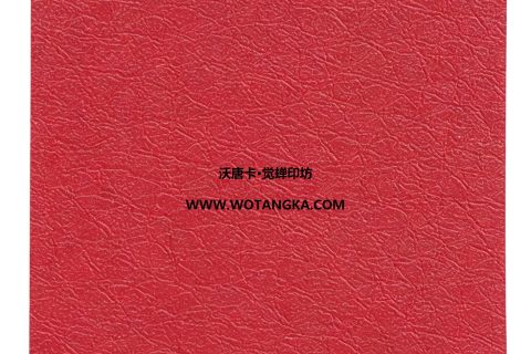沃唐卡·觉蝉印坊：卡纸编号MAT0110-龟裂皮纹中国红色