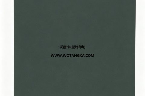 沃唐卡·觉蝉印坊：卡纸编号MAT0121-天鹅绒纹墨绿色