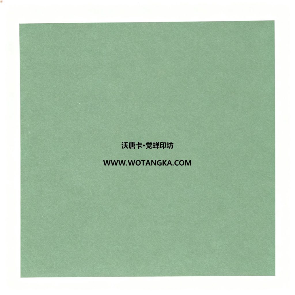 沃唐卡·觉蝉印坊：卡纸编号MAT0123-天鹅绒纹薄荷绿色