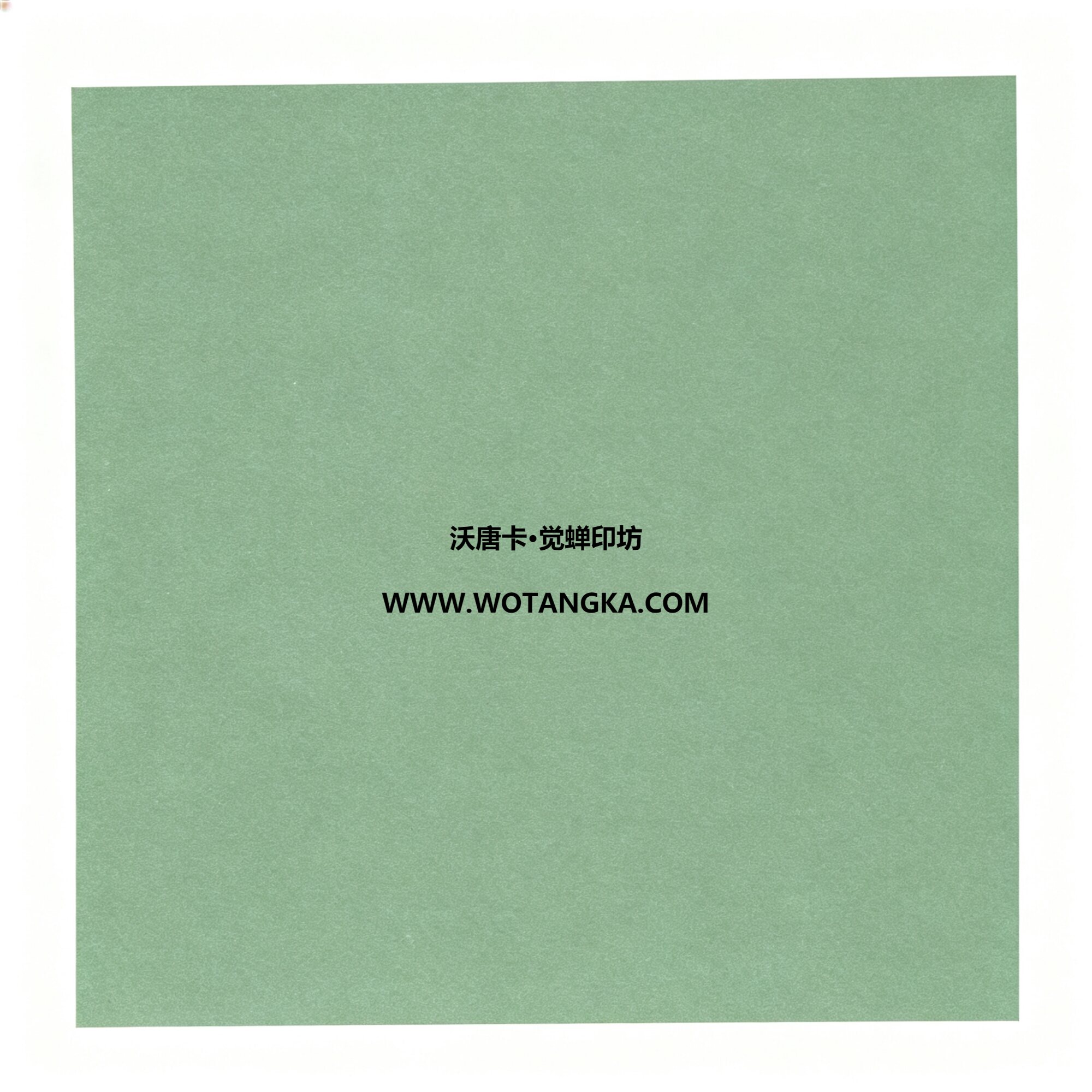 沃唐卡·觉蝉印坊:卡纸编号MAT0123-天鹅绒纹薄荷绿色