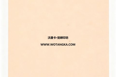 沃唐卡·觉蝉印坊：卡纸编号MAT0124-天鹅绒纹米杏色