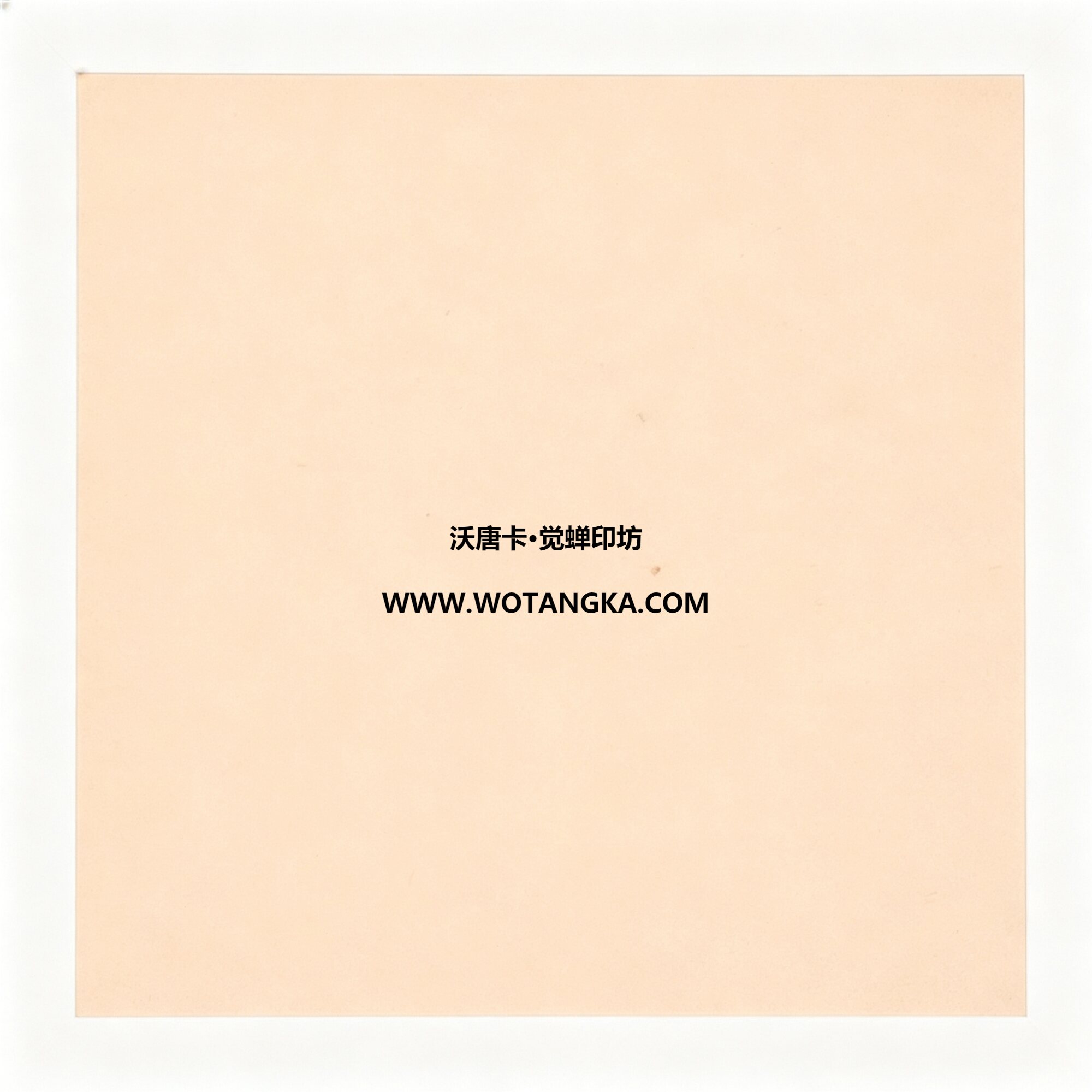 沃唐卡·觉蝉印坊：卡纸编号MAT0124-天鹅绒纹米杏色