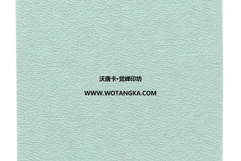 沃唐卡·觉蝉印坊：卡纸编号MAT0136-细水皮纹薄荷绿色