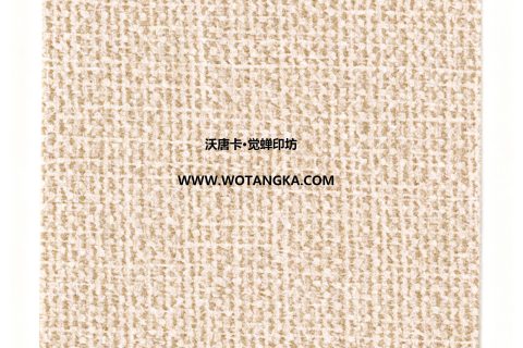沃唐卡·觉蝉印坊：卡纸编号MAT0141-粗编织纹燕麦色