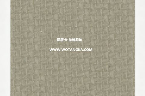 沃唐卡·觉蝉印坊：卡纸编号MAT0144-编织席纹卡其灰色