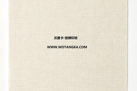 沃唐卡·觉蝉印坊：卡纸编号MAT0151-细帆布纹奶白色