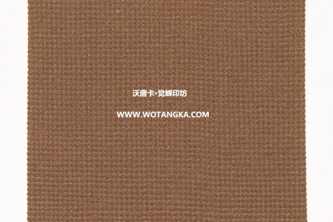 沃唐卡·觉蝉印坊：卡纸编号MAT0152-细帆布纹深驼色