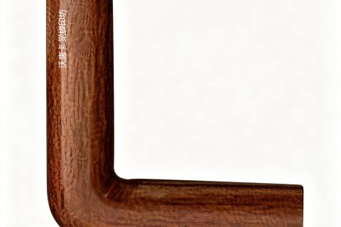 沃唐卡·觉蝉印坊：画框编号PictureFrame0153-天然实木直纹胡桃棕圆角框