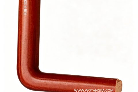 沃唐卡·觉蝉印坊：画框编号PictureFrame0156-天然实木半隐细木纹枣红棕圆角框