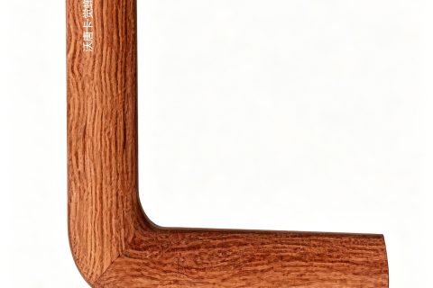 沃唐卡·觉蝉印坊：画框编号PictureFrame0157-天然实木粗直纹橡木棕圆角框