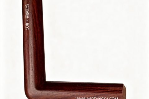 沃唐卡·觉蝉印坊：画框编号PictureFrame0160-天然实木细山纹酸枝棕圆角框