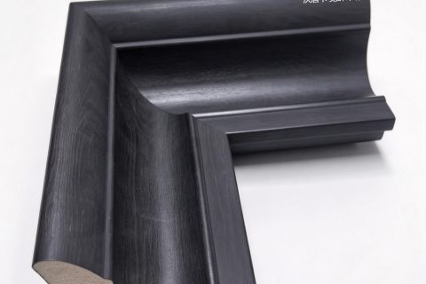 沃唐卡·觉蝉印坊：画框编号PictureFrame0217-炭黑木纹简约宽边画框条