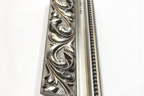 沃唐卡·觉蝉印坊：画框编号PictureFrame0232-欧式古典银描实木仿古银莨苕浮雕画框条